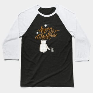 Merry Christmas - Bear Baseball T-Shirt